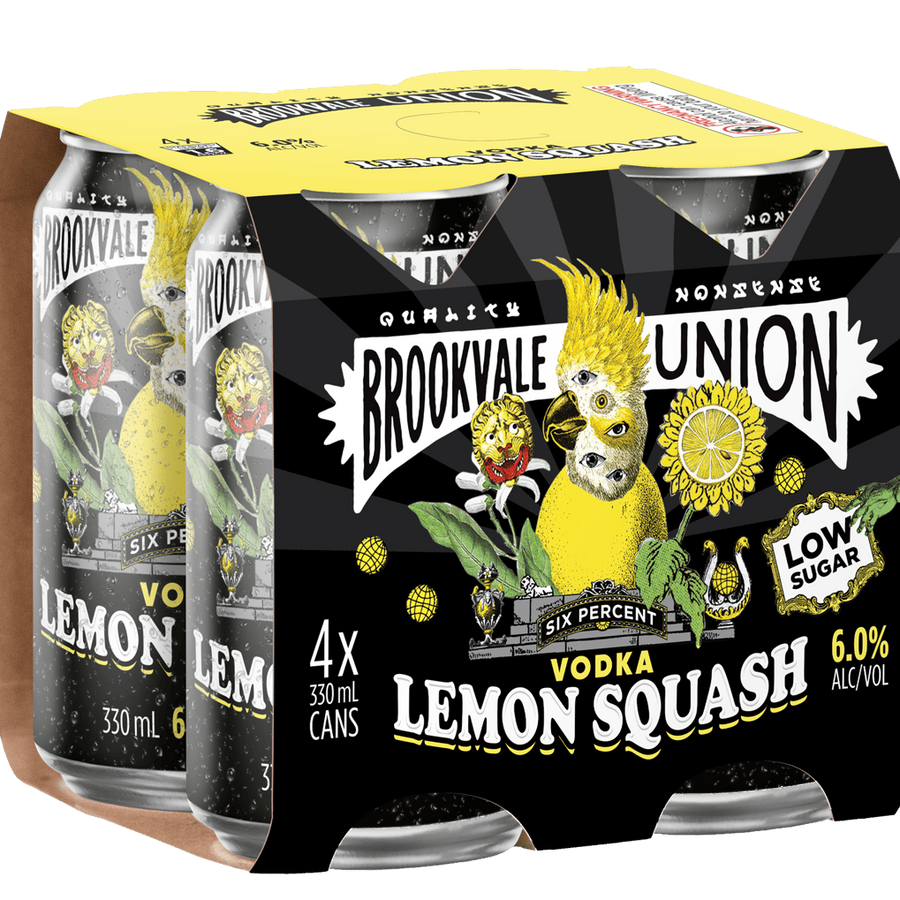 Brookvale Union Vodka Lemon Squash 6% 330mL Can