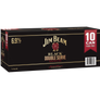 Jim Beam BLACK DOUBLE Bourb&Cola 10PK 6.9% Cans 375