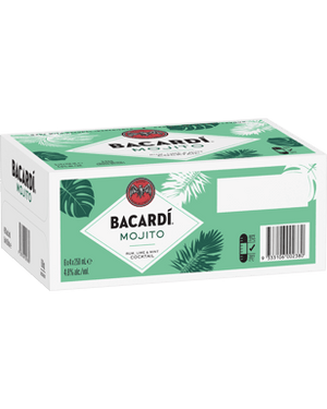 Bacardi Mojito Rum lime & mint Cocktail 250mL