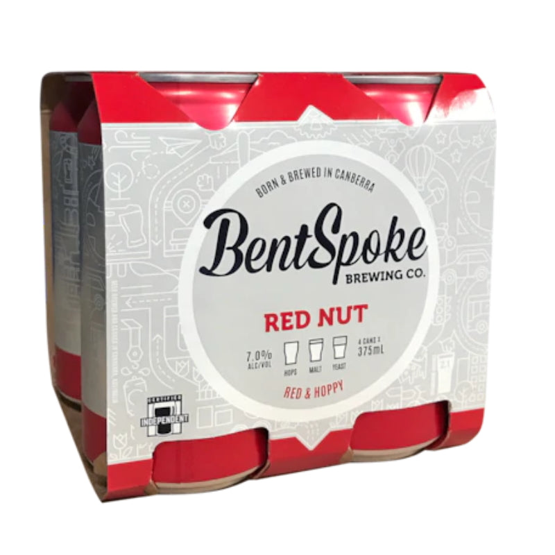 BentSpoke Red Nut IPA Cans 375mL 4 Pack