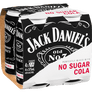 Jack Daniel's Double Jack & No Sugar Cola Cans 375mL 6.9%
