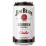 JIM BEAM WHITE LABEL BOURBON & COLA CANS 4.8 % 375ML