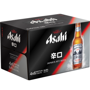 Asahi Super Dry 5% Bottles 330mL