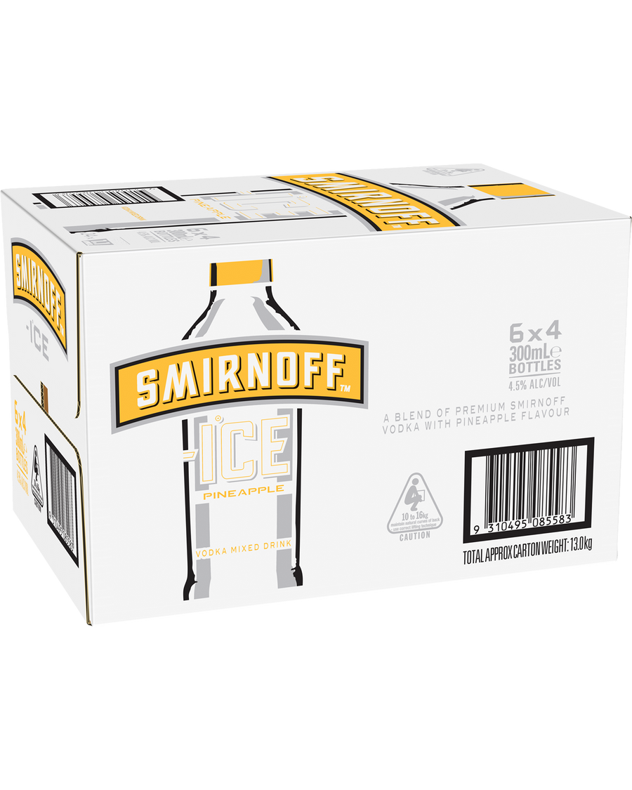 Smirnoff -ice Pineapple 4.5% 300mL