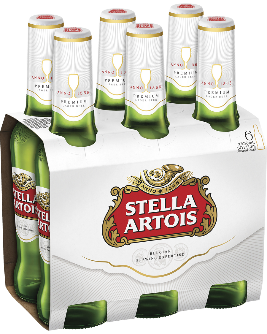 Stella Artois 4.8% 330mL Bottle