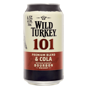 Wild Turkey 101 Bourbon & Cola Cans 375mL 6.5%