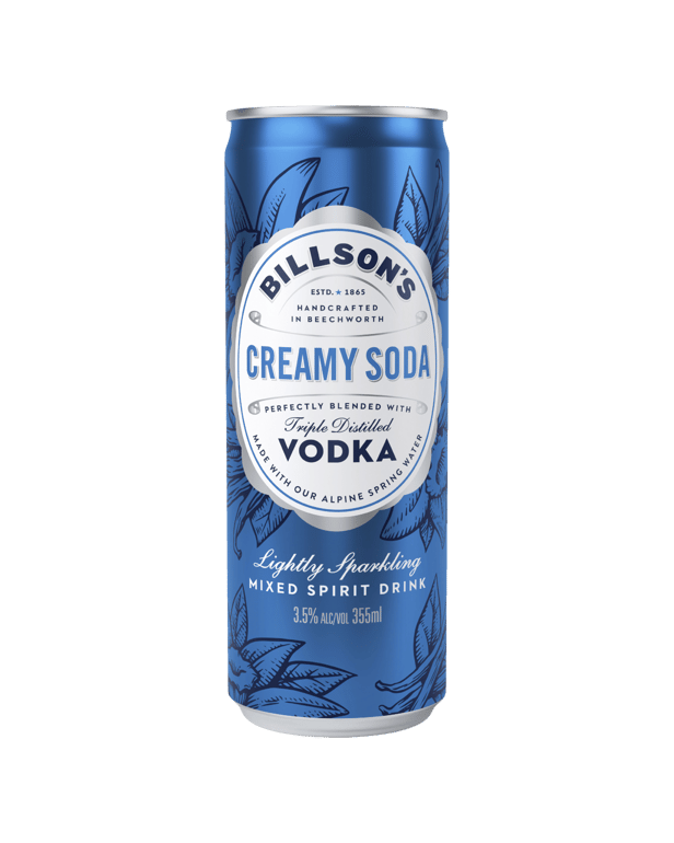 Billson's Vodka with Creamy Soda 355mL