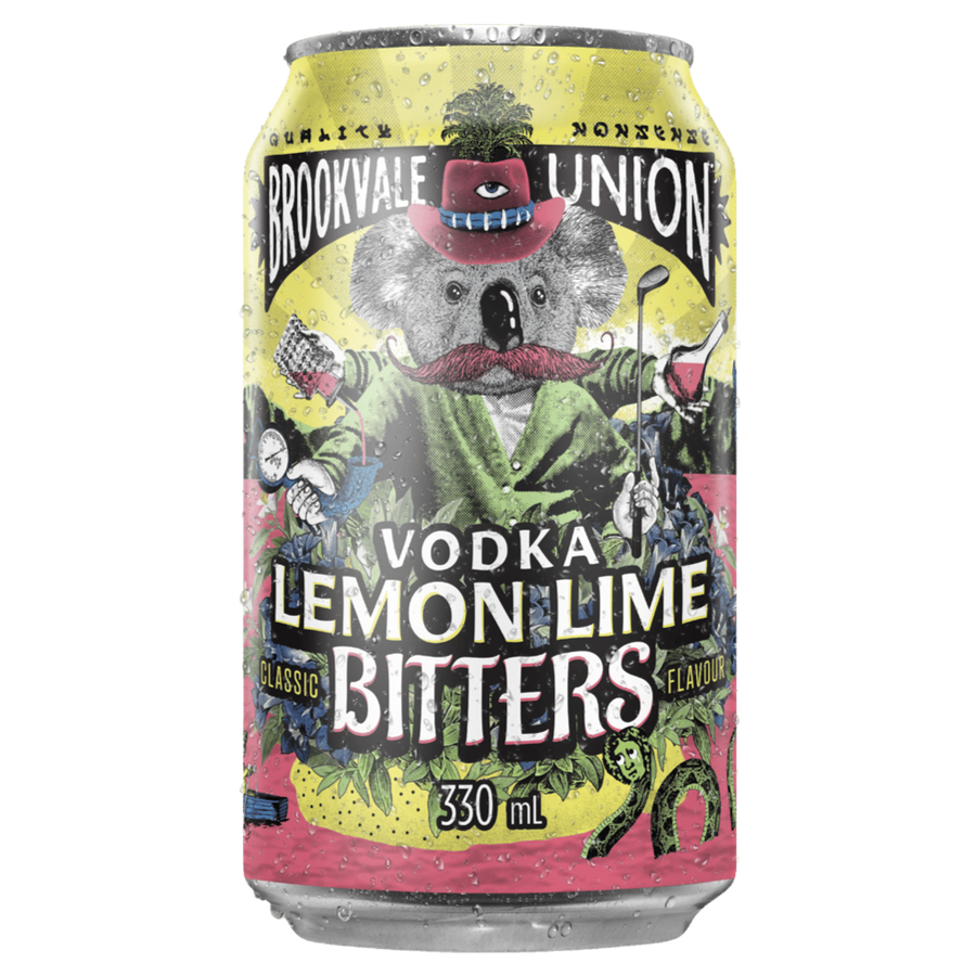 Brookvale union Vodka Lemon Lime Bitters 330mL Can