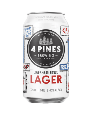 4 Pines Japanese Lager Cans 375 ml