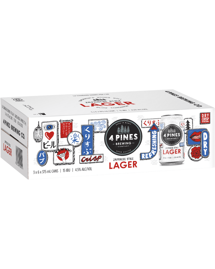 4 Pines Japanese Lager Cans 375 ml
