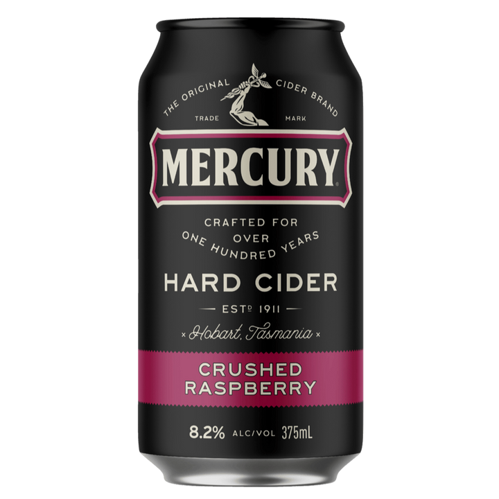 Mercury hard cider crushed Raspberry 8.2% 375ml