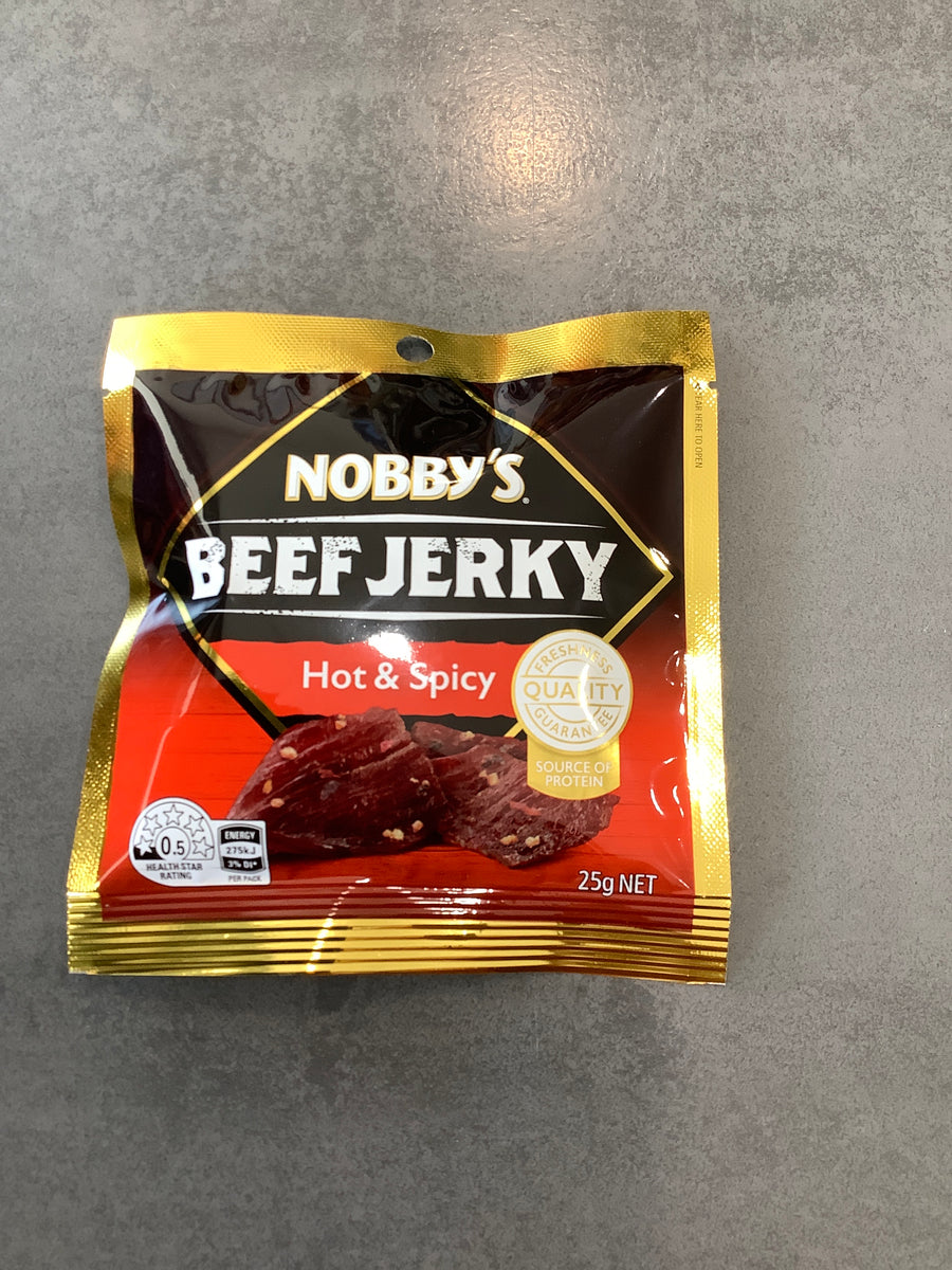 Nobby's Beef Jerky Hot & Spicy 25G