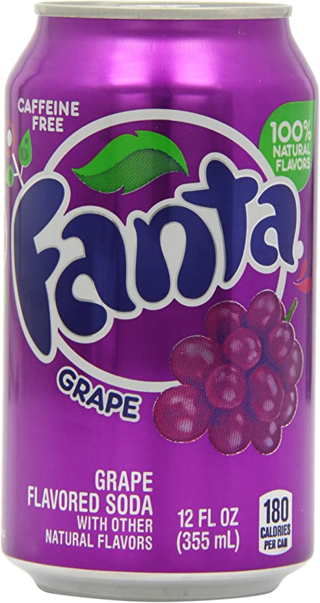 Fanta Grape Soda Cans 355 ml