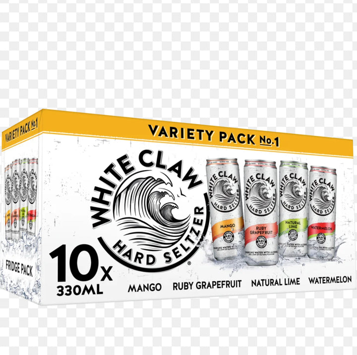 White Claw Variety Fruit Flavour 330ml Cans 10 Pack