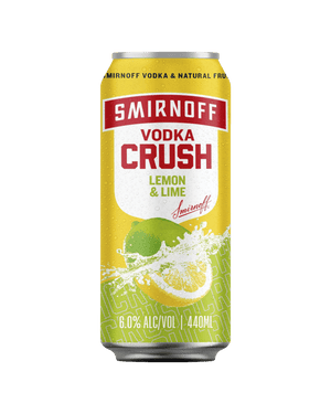 Smirnoff Vodka Crush Lemon & Lime 6% 440ml