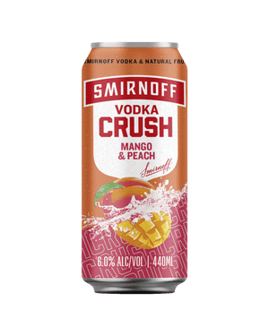 Smirnoff Vodka Crush Mango & Peach 6% 440ml