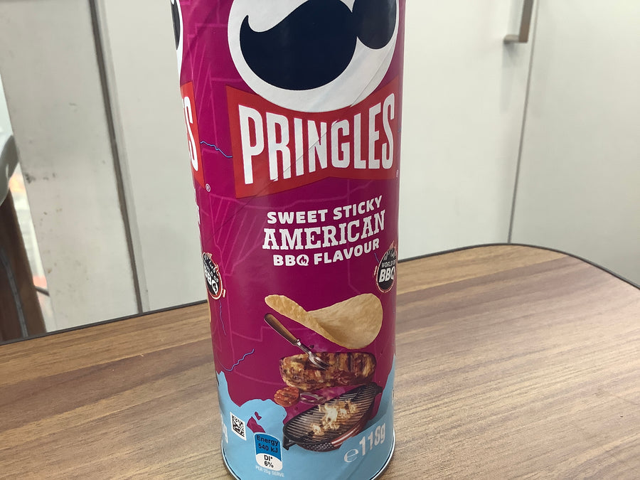 Pringles Sweet Sticky American BBQ Flavour 118g