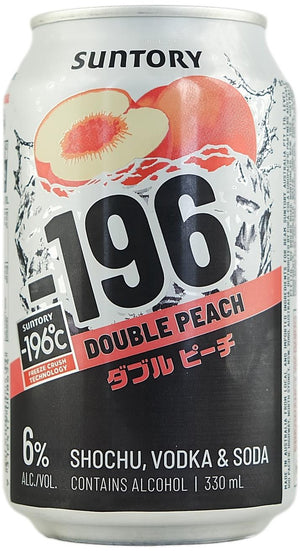 -196 Double Peach Suntory vodka & soda 330mL