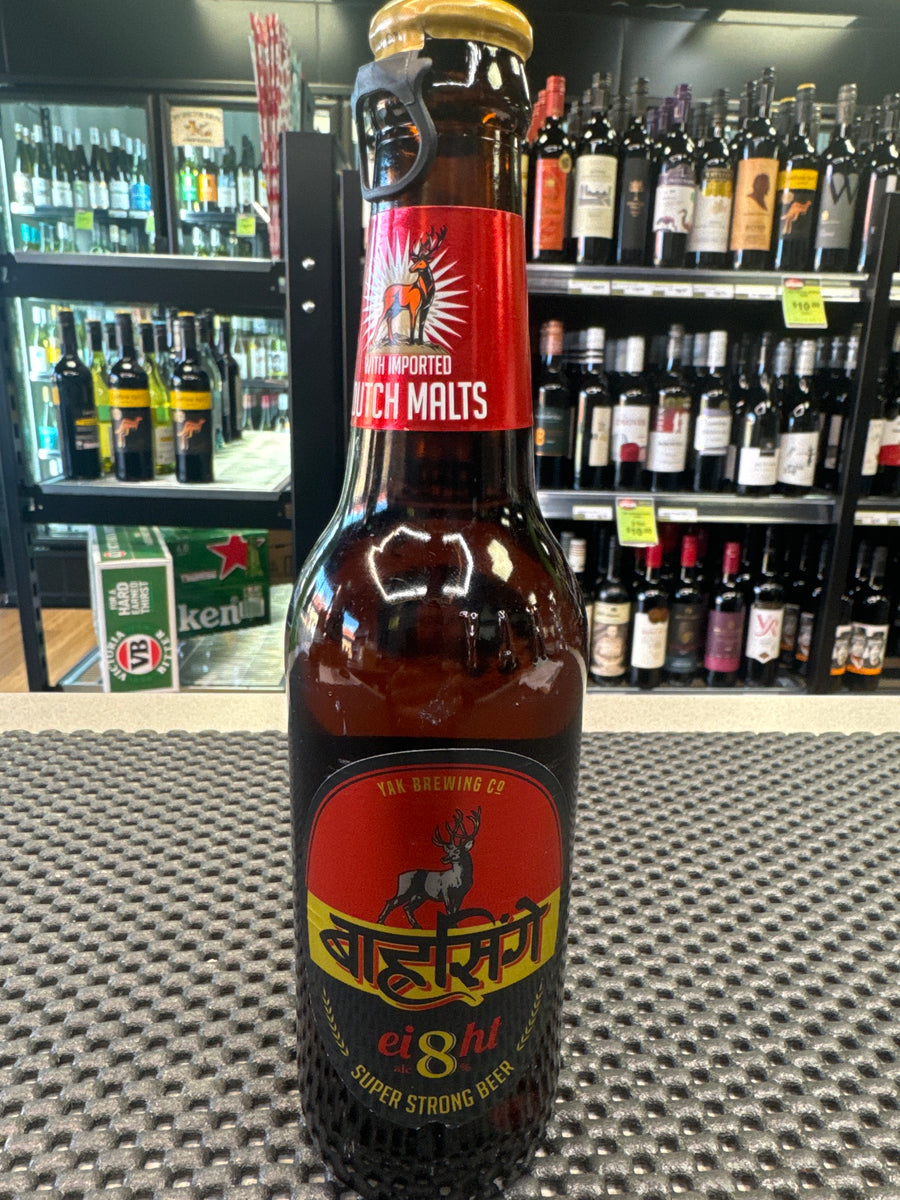 Barasinghe Blue Barahsinghe 8 Super Strong Beer 8% 330mL - Nepal – Auzi Liquor