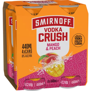 Smirnoff Vodka Crush Mango & Peach 6% 440ml