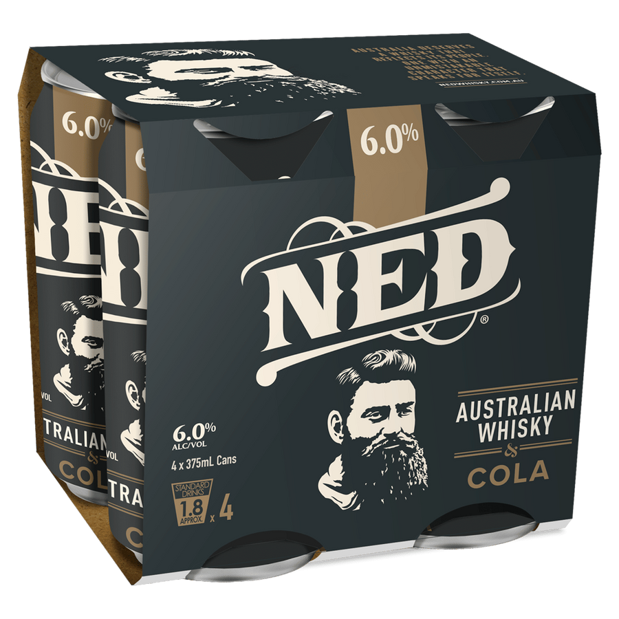 Ned Australian Whisky & Cola 6% 375mL
