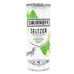 Smirnoff Seltzer natural lime 5% 250mL
