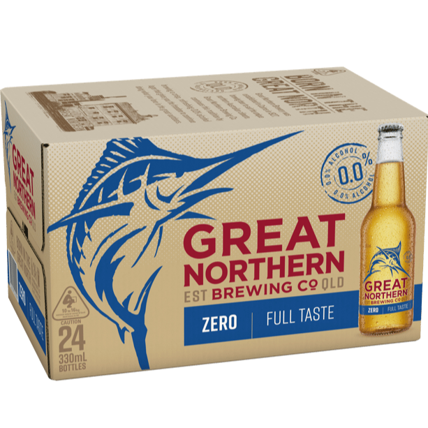 Great Northern Zero Alcohol Bottles 330mL