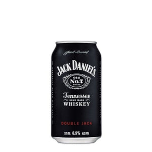 Jack Daniels Double Jack & Cola Cans 10 Pack 375mL - premixed drinks