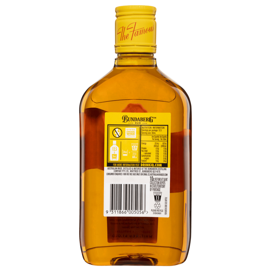 Bundaberg Underproof Original Rum 37% 375mL