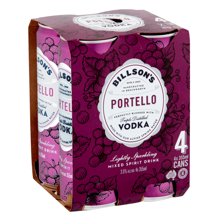 Billson's Portello Vodka 355mL 3.5%