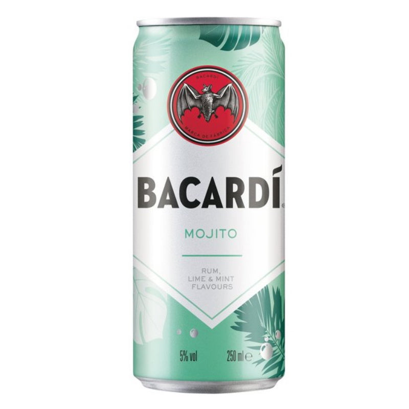 Bacardi Mojito Rum lime & mint Cocktail 250mL