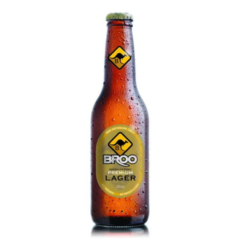 Broo Premium lager beer 375mL