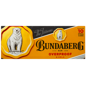 Bundaberg OP Rum & Cola Cans 10 Pack 6.0% 375mL