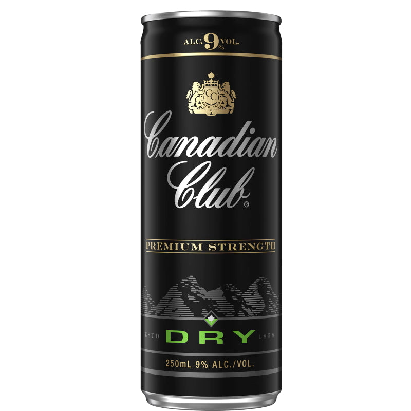 Canadian Club Premium Whisky & Dry Cans 250mL