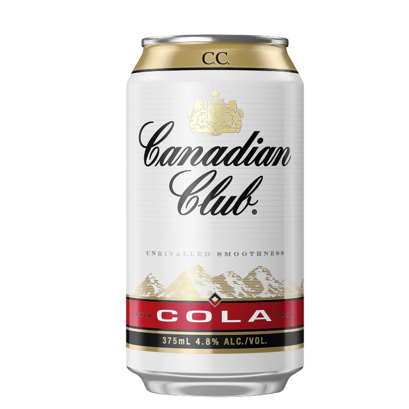 CANADIAN CLUB WHISKY & COLA CANS 375ML