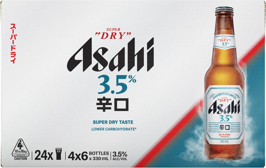 Asahi Super Dry 3.5% Bottle 330 ml