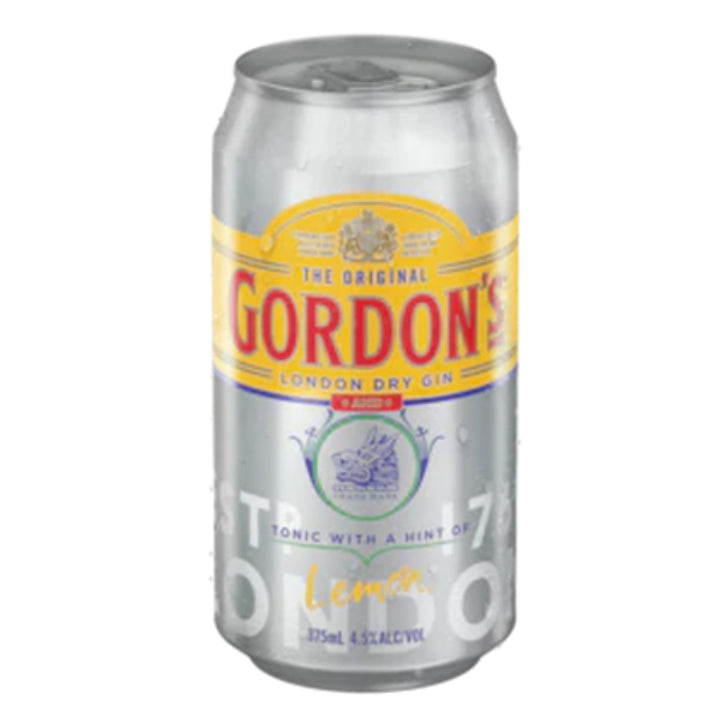GORDON'S GIN & TONIC 4.5% CANS 375ML