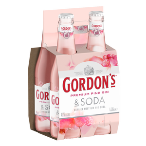 Gordon's Pink Gin & Soda Bottles 330mL