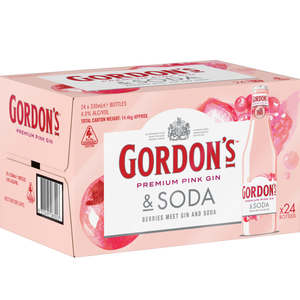 Gordon's Pink Gin & Soda Bottles 330mL