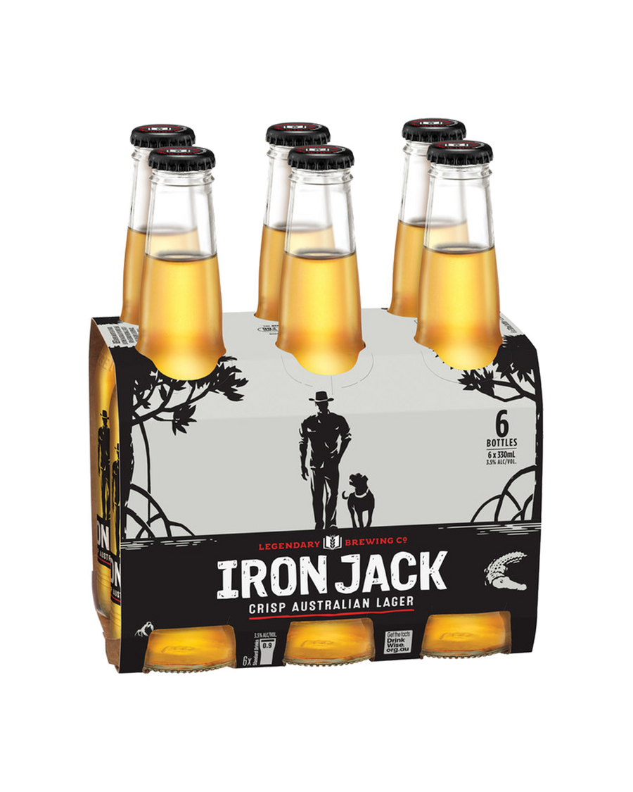 Iron Jack Crisp Lager Bottles  330mL
