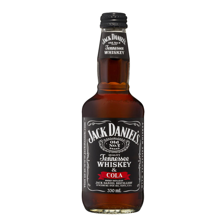 JACK DANIEL'S TENNESSEE WHISKEY & COLA BOTTLE 330ML