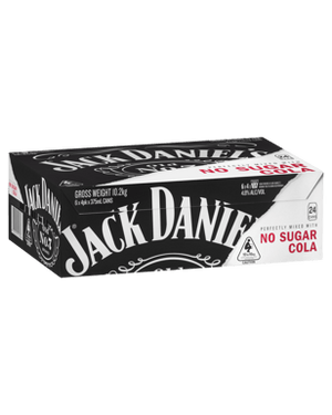Jack Daniel's Double Jack & No Sugar Cola Cans 375mL 6.9%