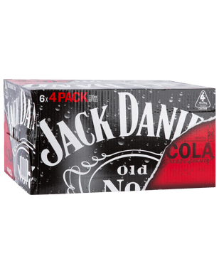 Jack Daniel's Tennessee Whiskey & Cola Bottle 330mL