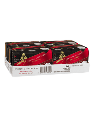 Johnnie Walker Red Label Classic Cola 4.6% 375mL