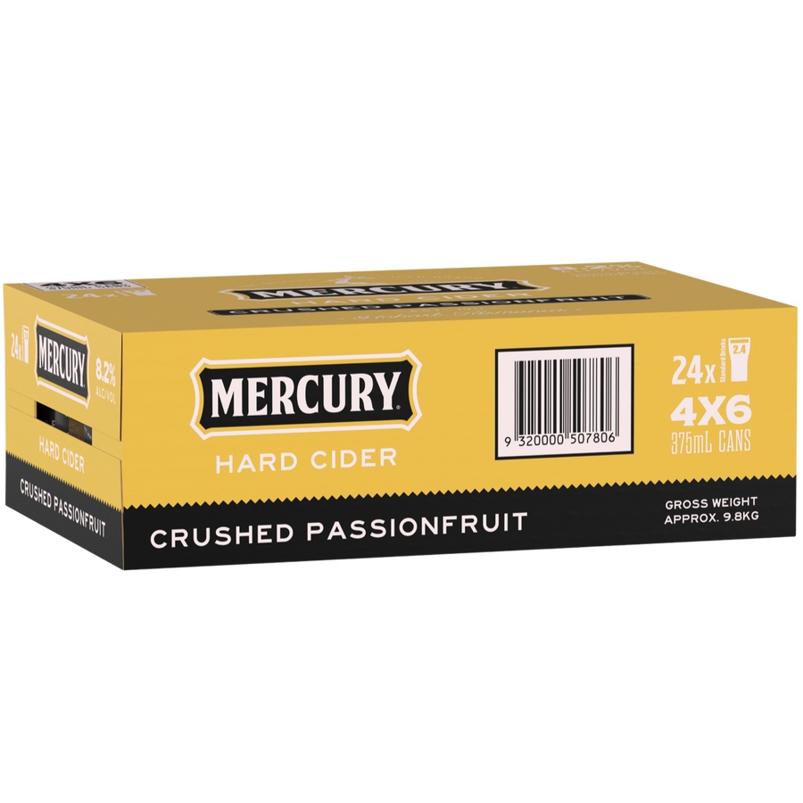 Mercury hard cider Passionfruit 8.2% 375mL