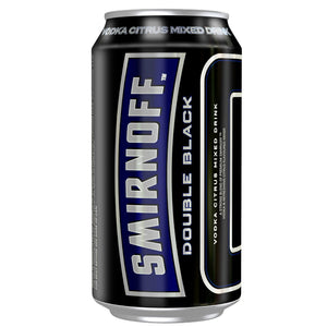 SMIRNOFF ICE DOUBLE BLACK CANS 6.5% 375ML