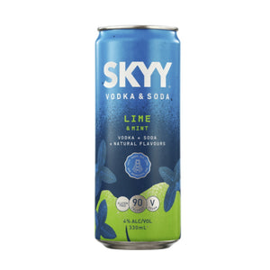 Skyy vodka & soda lime mint 330ml