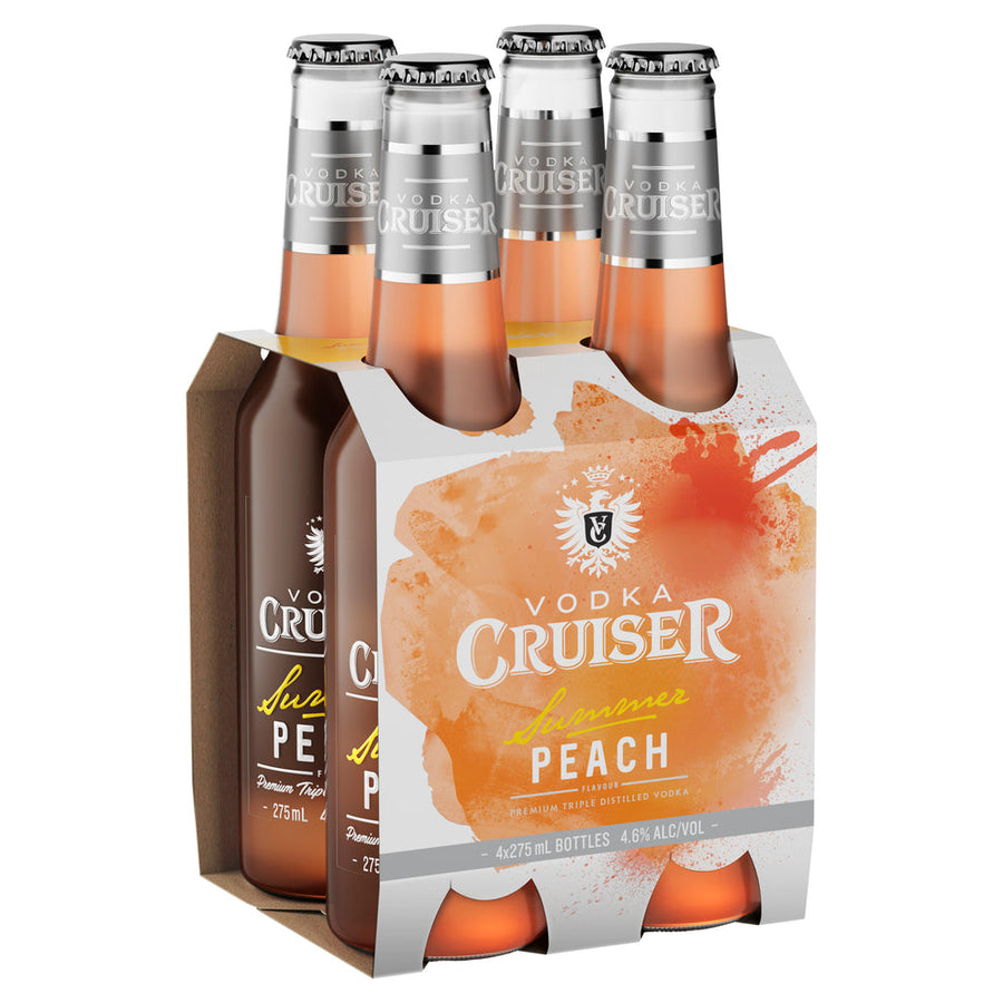 Vodka Cruiser Summer Peach 4.6% 275mL