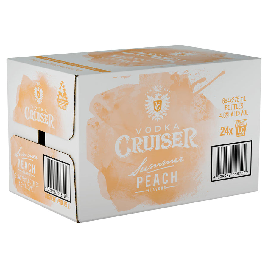 Vodka Cruiser Summer Peach 4.6% 275mL
