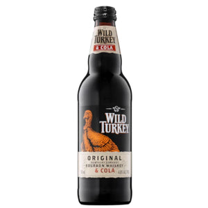 Wild Turkey Bourbon and Cola 4.8% Bottles 510mL - premixed drinks.
